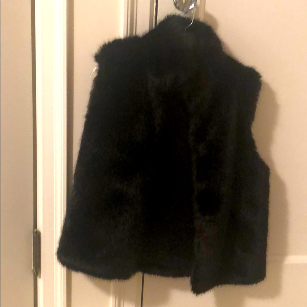 Faux fur vest